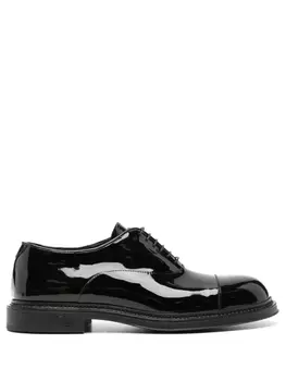 Emporio Armani лакированные оксфорды, черный
