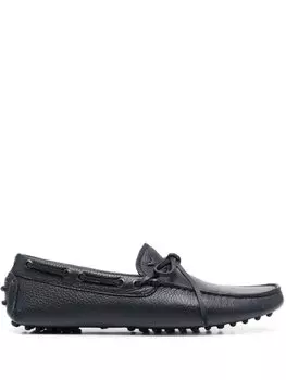 Emporio Armani лоферы с бантом, синий
