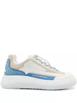 Emporio Armani массивные кроссовки со вставками, белый