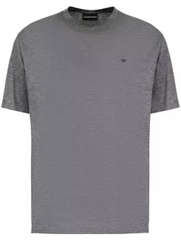 Emporio Armani меланжевая футболка, серый