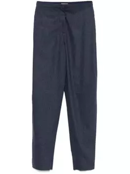 Emporio Armani меланжевые брюки, синий