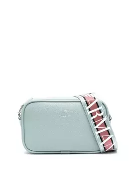 Emporio Armani мини-сумка через плечо с логотипом, синий