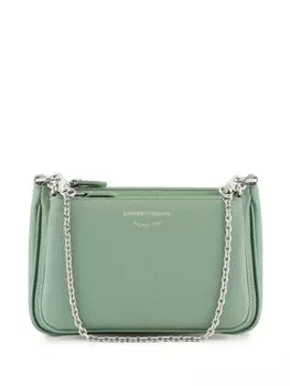 Emporio Armani мини-сумка из искусственной кожи, зеленый