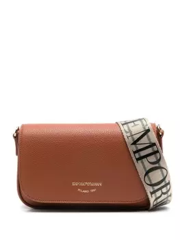 Emporio Armani мини-сумка на плечо, коричневый