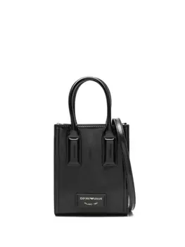 Emporio Armani мини-сумка с матовой отделкой, черный