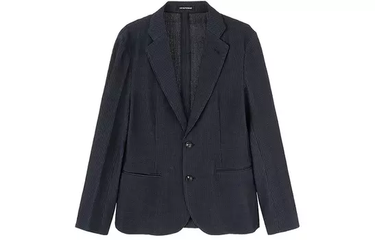 EMPORIO ARMANI Мужской деловой пиджак FW23, темно-синий