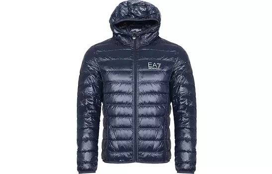 Emporio Armani Мужской пуховик, темно-синий