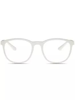 Emporio Armani очки с логотипом, белый
