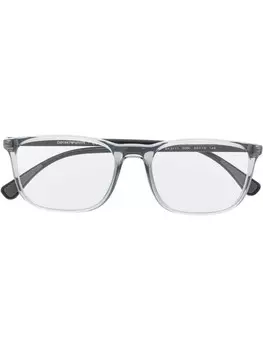Emporio Armani очки в квадратной оправе, серый