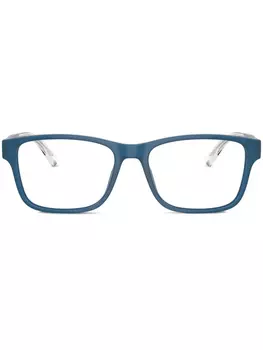 Emporio Armani очки в квадратной оправе, синий