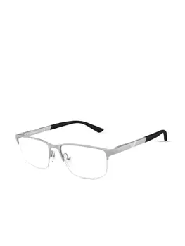 Emporio Armani очки в прямоугольной оправе, серебряный