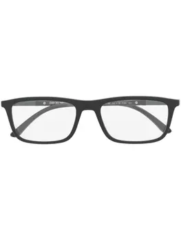 Emporio Armani очки в прямоугольной оправе, черный