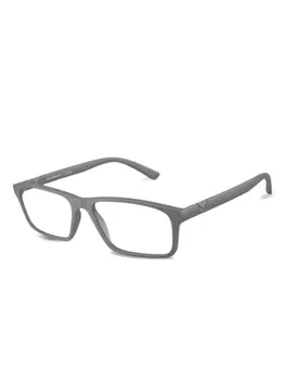 Emporio Armani очки в прямоугольной оправе, серый