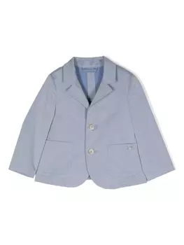 Emporio Armani однобортный блейзер, синий