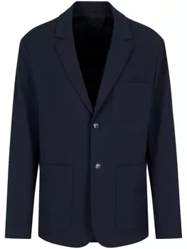 Emporio Armani однобортный пиджак, синий
