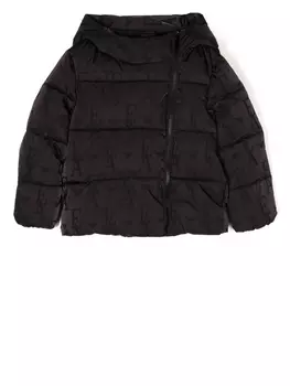 Emporio Armani padded zip-up jacket, черный