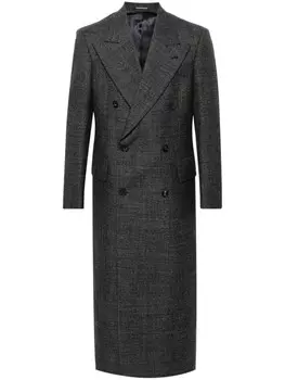 Emporio Armani пальто с эффектом меланжа, серый
