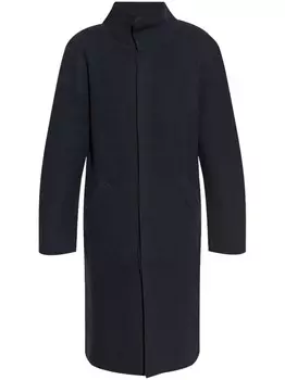 Emporio Armani пальто со скрытой застежкой, синий