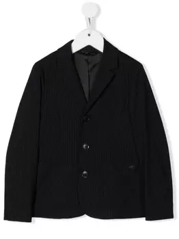 Emporio Armani пиджак в тонкую полоску, синий