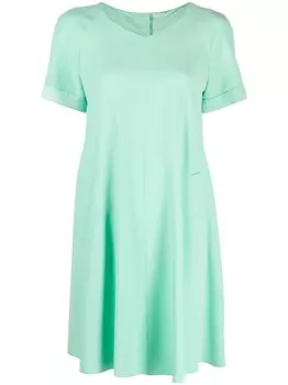 Emporio Armani платье мини с карманами, зеленый