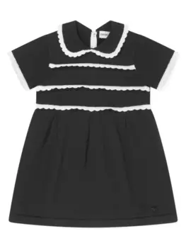 Emporio Armani платье с фестонами, синий