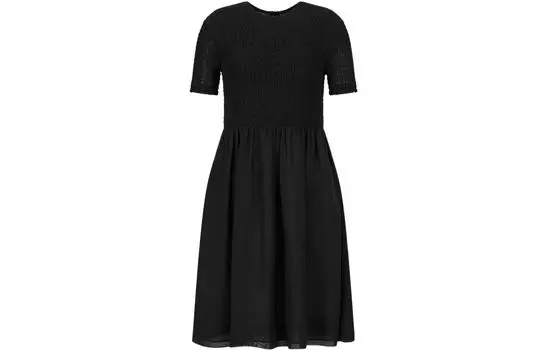 EMPORIO ARMANI Платье с короткими рукавами женское черное