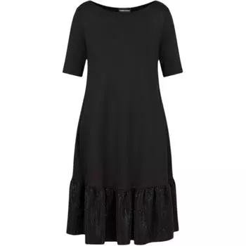 EMPORIO ARMANI Платье с короткими рукавами женское черное
