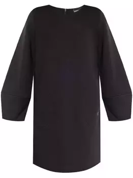 Emporio Armani платье с логотипом, черный