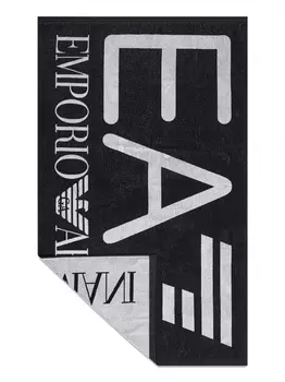 EMPORIO ARMANI Пляжное полотенце, черный/белый