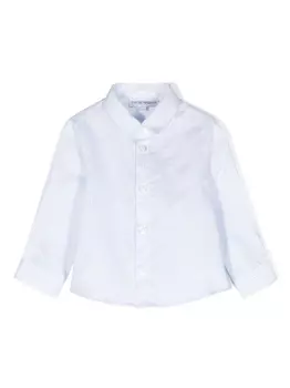 Emporio Armani полосатая рубашка с длинными рукавами, белый