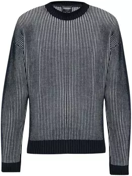 Emporio Armani полосатая толстовка, черный