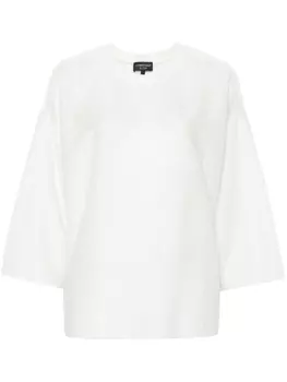 Emporio Armani полупрозрачная футболка Icon, белый