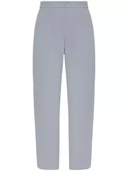 Emporio Armani полупрозрачные зауженные брюки, синий