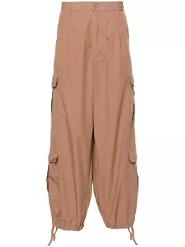 Emporio Armani прямые брюки карго, коричневый