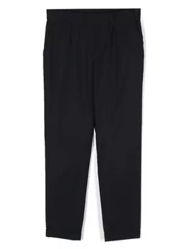 Emporio Armani прямые брюки с эластичным поясом, синий