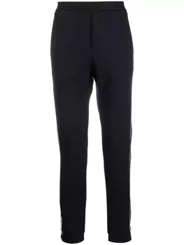 Emporio Armani прямые брюки с лампасами, синий