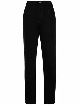 Emporio Armani прямые брюки со складками, черный