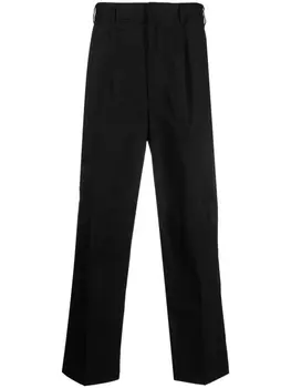 Emporio Armani прямые брюки со складками, черный
