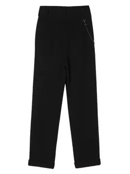 Emporio Armani прямые брюки со складками, черный
