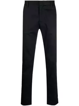 Emporio Armani прямые брюки строгого кроя, синий