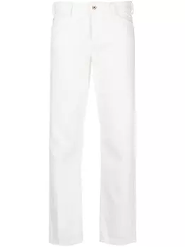 Emporio Armani прямые джинсы средней посадки, белый