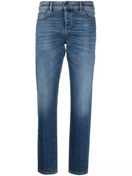 Emporio Armani прямые джинсы средней посадки, синий