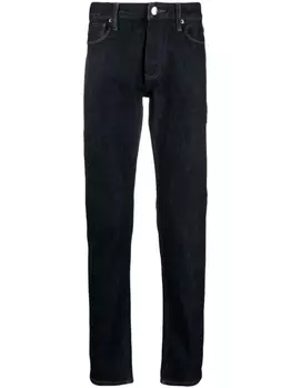 Emporio Armani прямые джинсы средней посадки, синий