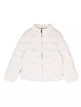 Emporio Armani пуховик на молнии, белый