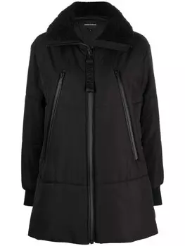Emporio Armani пуховик на молнии, черный