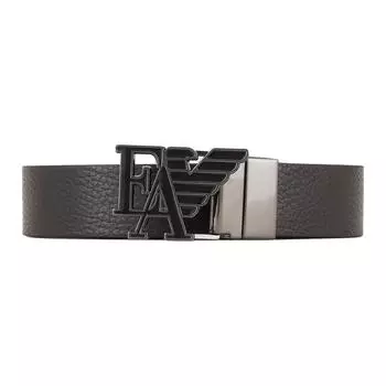 EMPORIO ARMANI Ремень мужской из коровьей кожи, черный, ширина 3 см