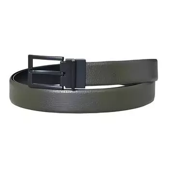 EMPORIO ARMANI Ремень мужской из коровьей кожи, черный, ширина 3 см