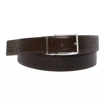 EMPORIO ARMANI Ремень мужской из коровьей кожи коричневого цвета