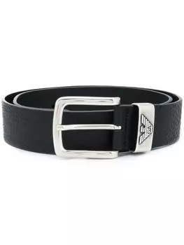 Emporio Armani ремень с логотипом, черный
