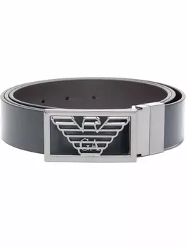 Emporio Armani ремень с логотипом, синий